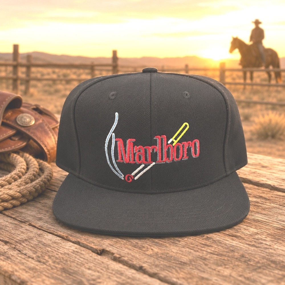 Marlboro Adventure Team Vintage Strapback Hat – Made in Sri Lanka–Mint Condition